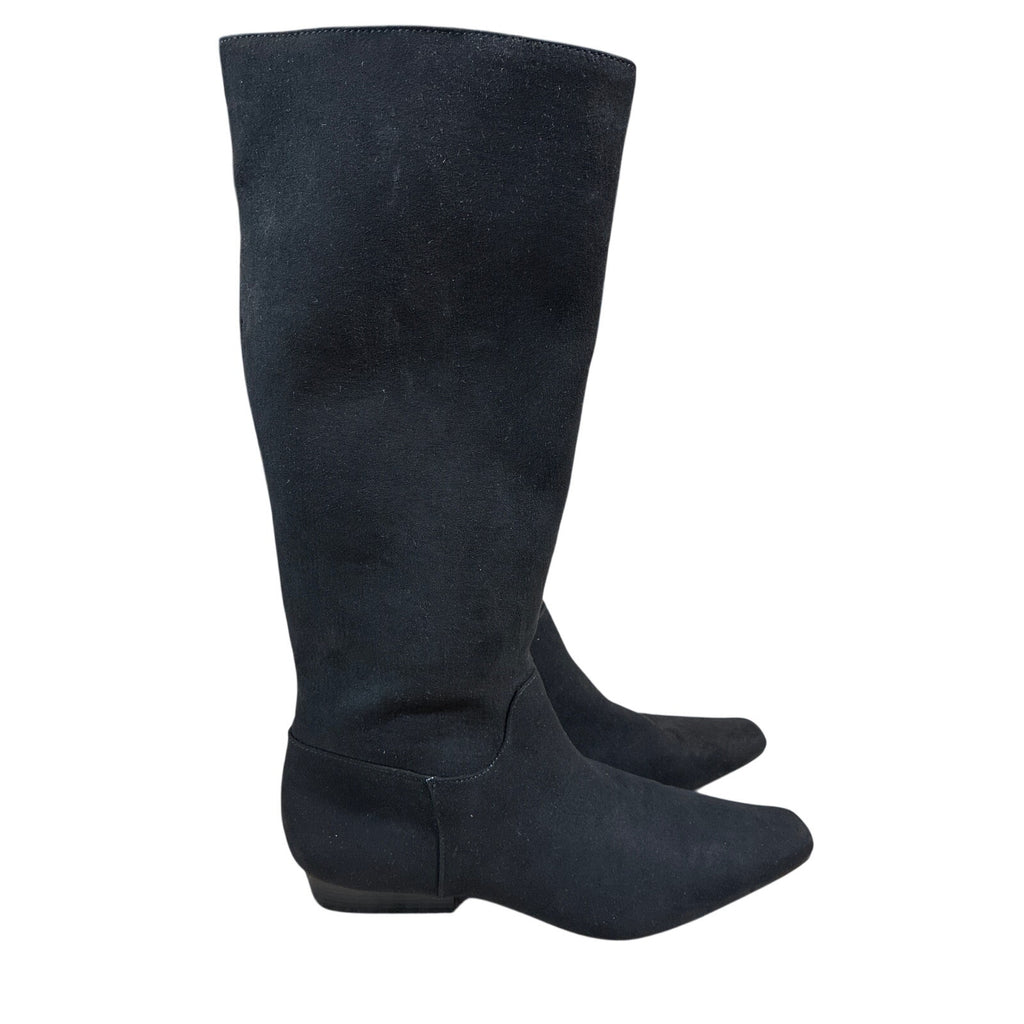 Ann Taylor LOFT Black Knee High Riding Boots Womens Size 9M