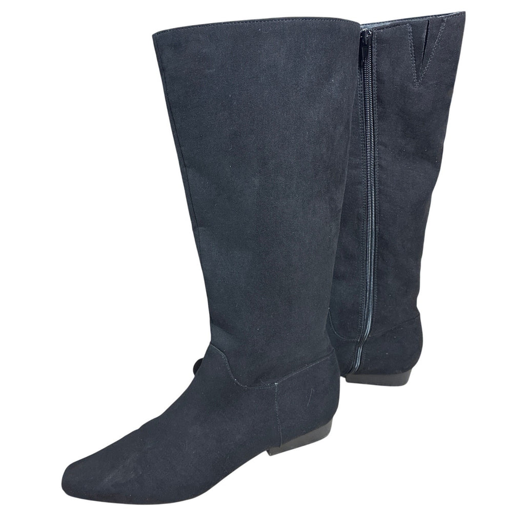 Ann Taylor LOFT Black Knee High Riding Boots Womens Size 9M