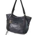 Aimee Kestenberg New York Black Pebbled Leather Hobo Bag Front Zip Pocket