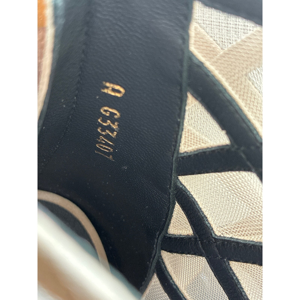 Chanel Taupe Suede Cage Booties EU 36 Peep Toe Heels 3.5”